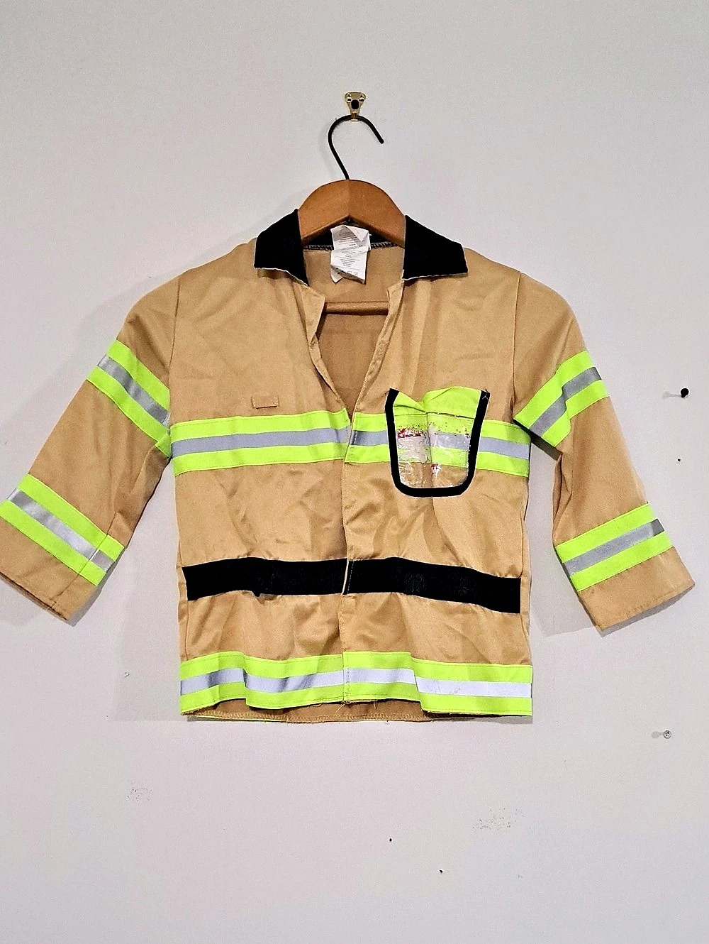 Rubies Fire Chief Costume Tan Toddle 2t/3t Fits Like